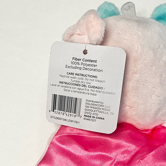 (NWT) HTF Swiggles Giraffe Pink Minky Lovey Pacifier Holder with Soothing Satin - Picture 3 of 4